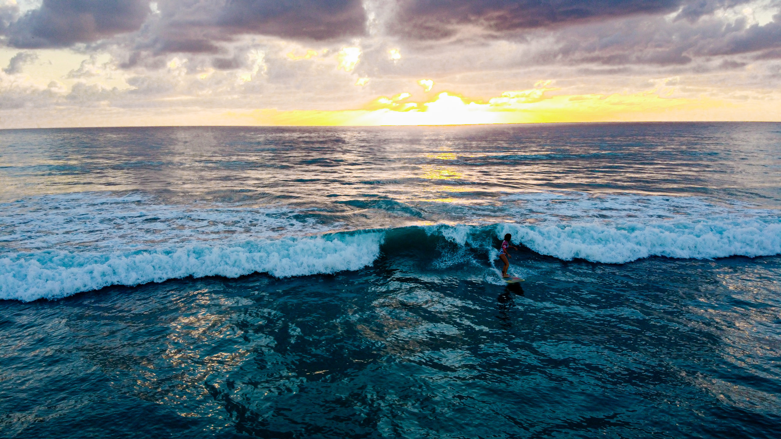 Sunrise Surfing Photo