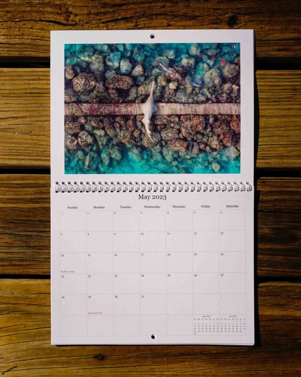 Single Fin Photo Calendar Cover
